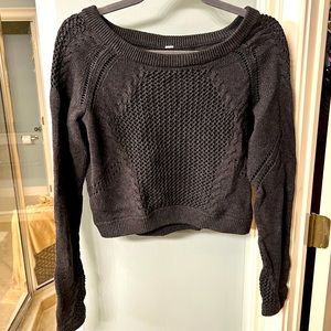 Gray cropped lululemon sweater